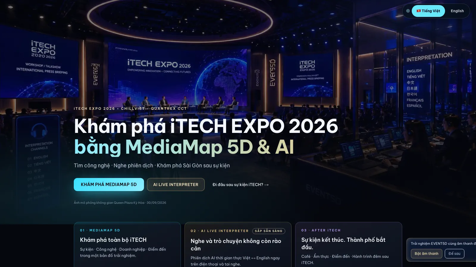 Website preview: the iTECH EXPO 2026 homepage